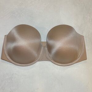 SPANX Strapless Satin Bra - Beige/Nude, like new! 38DD